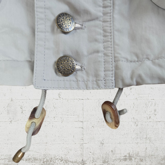 90s Vintage Khaki Canvas Midweight Eddie Bauer Golf Utility Jacket Size Medium - Picture 4 of 14